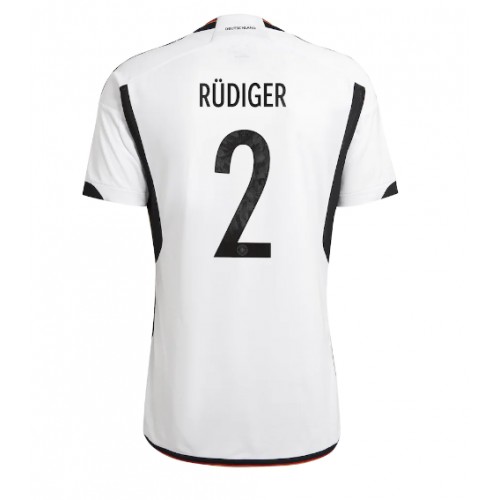 Echipament fotbal Germania Antonio Rudiger #2 Tricou Acasa Mondial 2022 maneca scurta